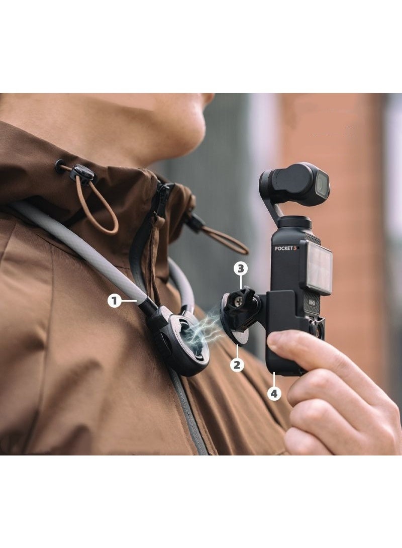 pinksama Pinksama Magnetic Neck Mount For Dji Osmo Pocket 3 ZC6DDDEB236F118209A82Z