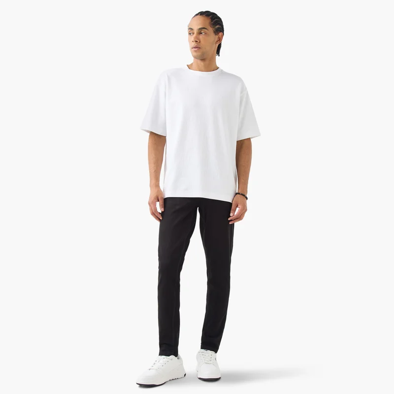 Lee Cooper Lee Cooper Skinny Fit Jeans with Button Closure and Pockets