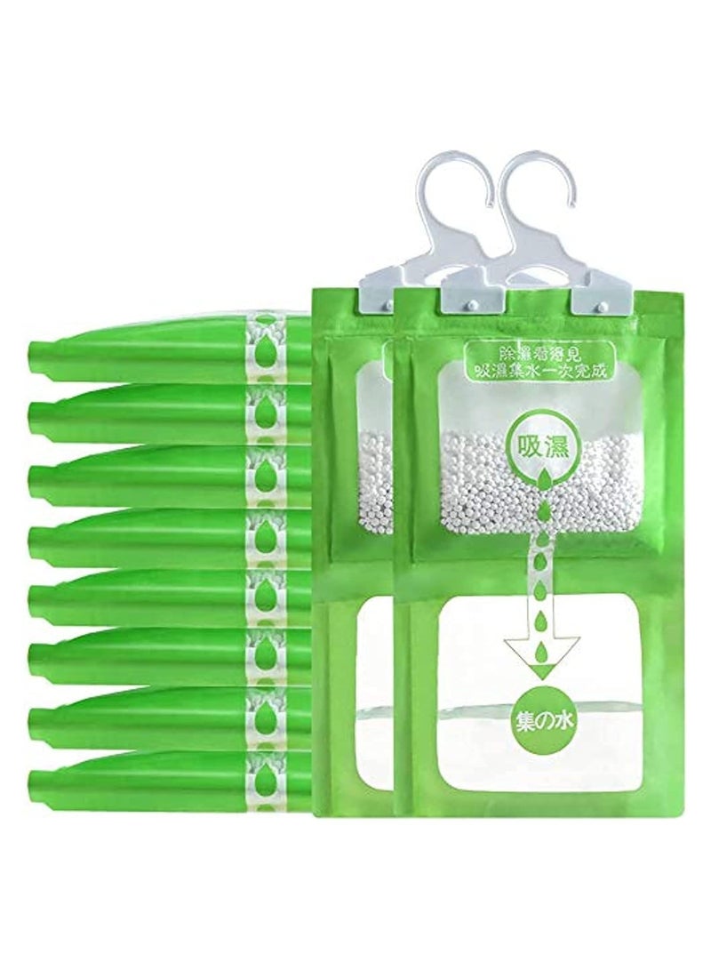 Moisture Absorber and Odor Eliminator Hanging Bags to Rid Damp in Closet, Safe, Cars, Wardrobes, Basement, Gym Bag| Humidity Bags for Closet and wardrobes - Pack of 10 - Image 1