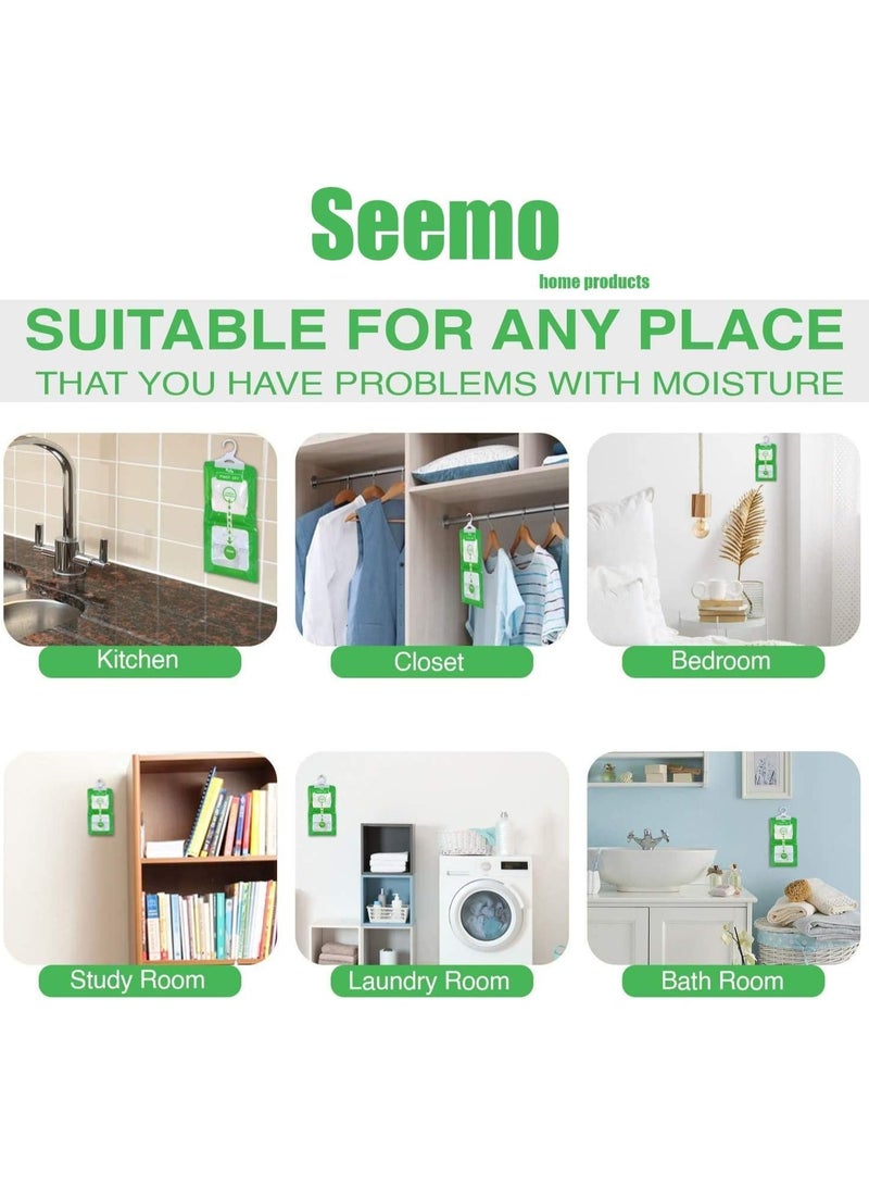 Moisture Absorber and Odor Eliminator Hanging Bags to Rid Damp in Closet, Safe, Cars, Wardrobes, Basement, Gym Bag| Humidity Bags for Closet and wardrobes - Pack of 10 - Image 3