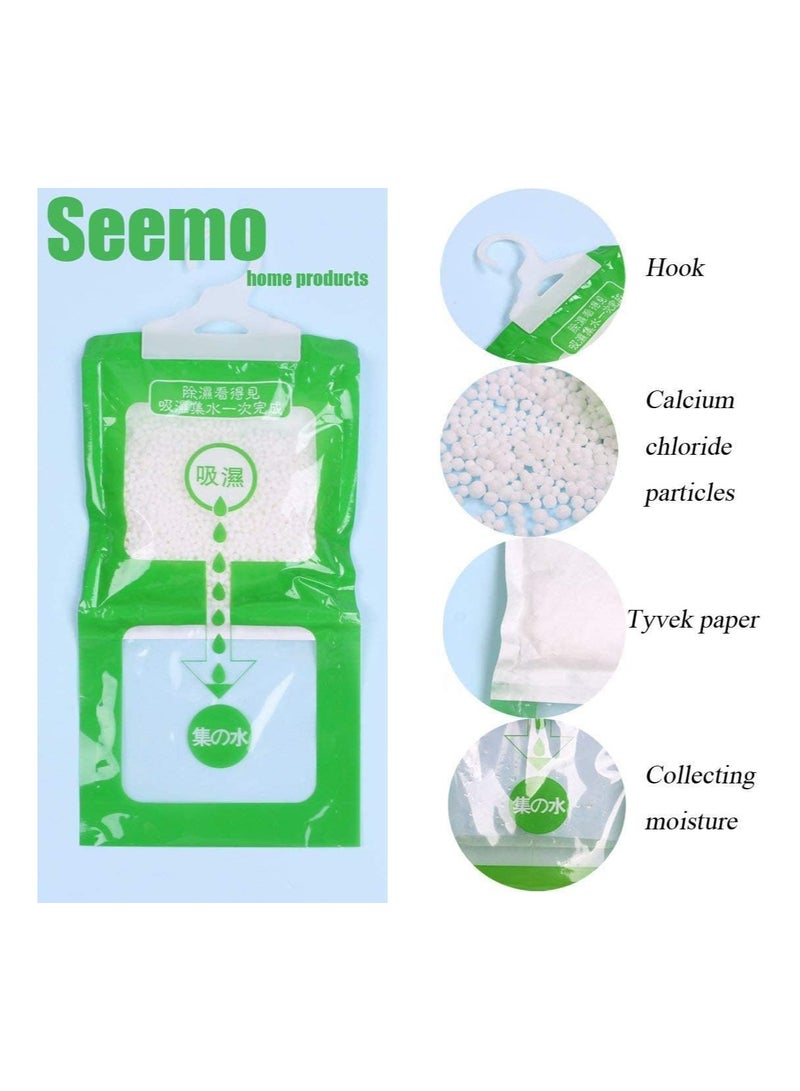 Moisture Absorber and Odor Eliminator Hanging Bags to Rid Damp in Closet, Safe, Cars, Wardrobes, Basement, Gym Bag| Humidity Bags for Closet and wardrobes - Pack of 10 - Image 2