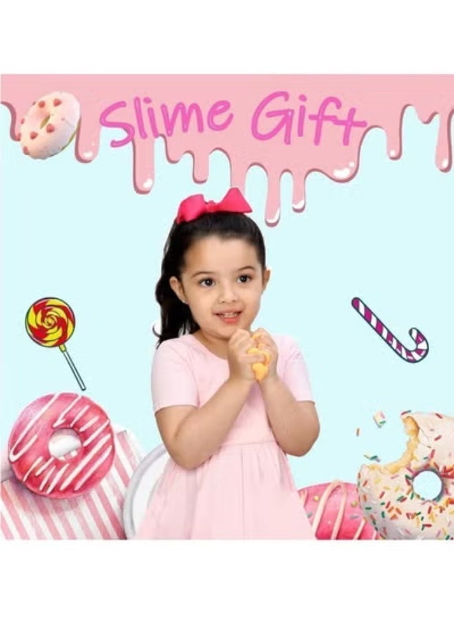 Gigglejoy DIY Slime Kit For Kids Non Sticky Soft & Scented To Make Cloud Slime Foam Slime Butter Slime Ice Cream Slime & Candy Slime With Charms Stress Relief Party Favors & Great Gift Idea - Image 2