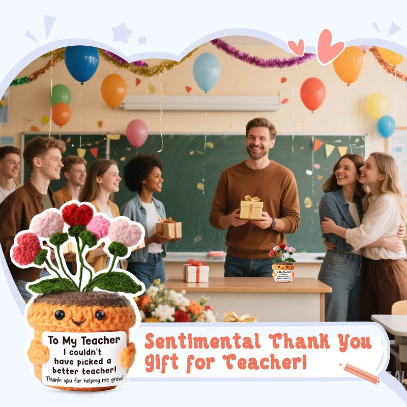 MAMAGIFTREE Valentines Teacher Gifts for Women Men- Appreciation Thank You Basket Stuffer for Easter Teacher's Week, Graduation, Motherâ€™s Day, Birthday, Retirement Decor - Image 2