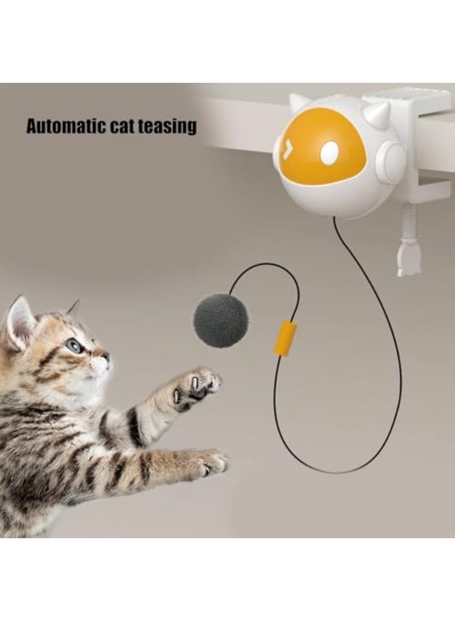 Self-Moving Cat Toy with Fluffy Ball, Automatic Random Motion for Indoor Cats, No Installation Needed, Battery Operated (2 AAA Required) - Image 3