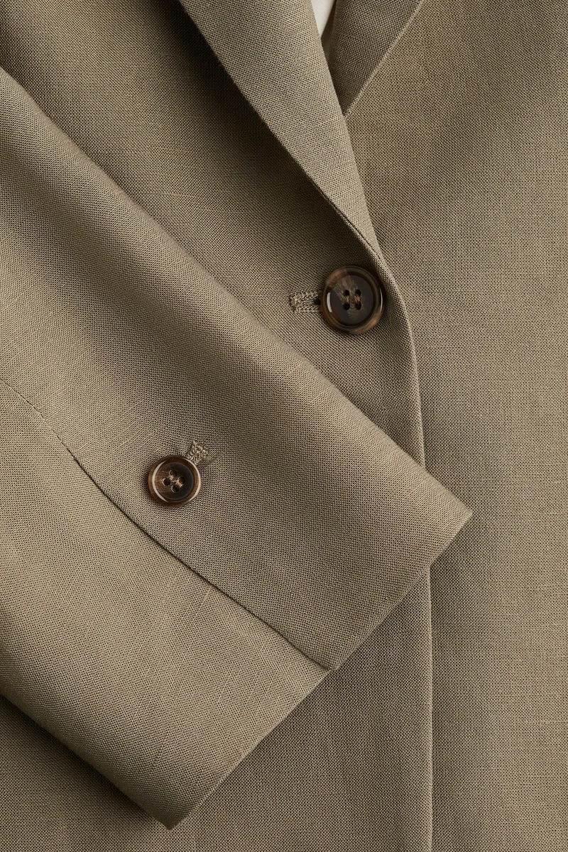 اتش اند ام Linen-blend blazer