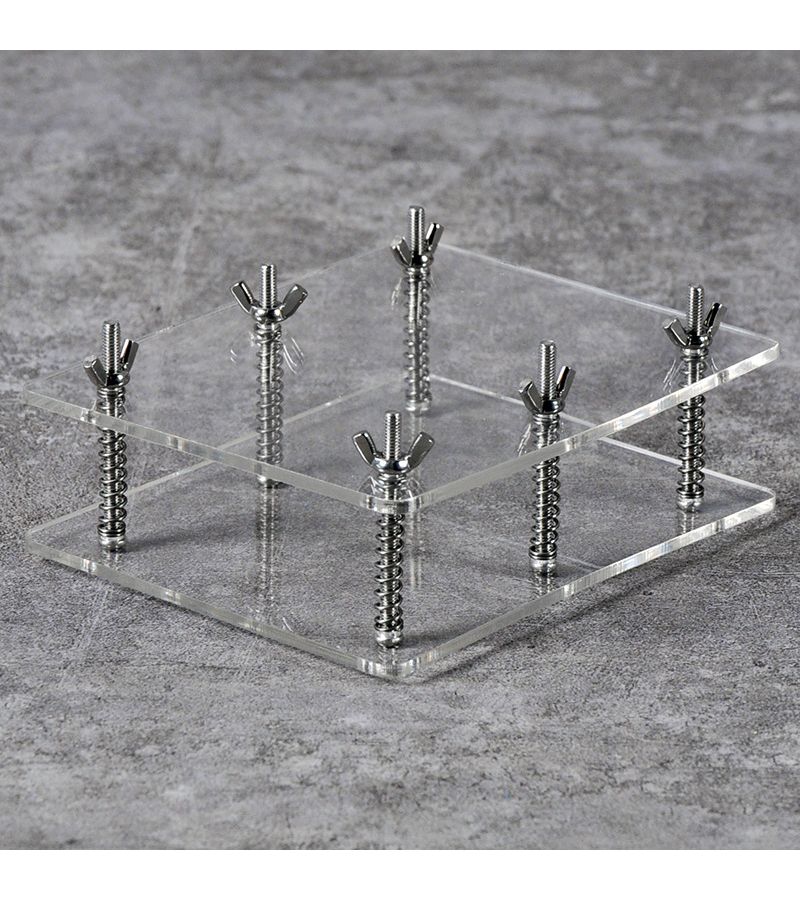 Transparent Acrylic Poker Card Presser Restoration Straightening Tool for Games Metallic Finish - Image 4