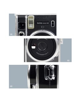 Excefore Ransparent Case, Crystal Hard PVC Clear Case with Shoulder Strap, Protective Case Clear Compatible with Fujifilm Instax Mini 40 Instant Camera/Polaroid Mini 40 Camera  - Image 5
