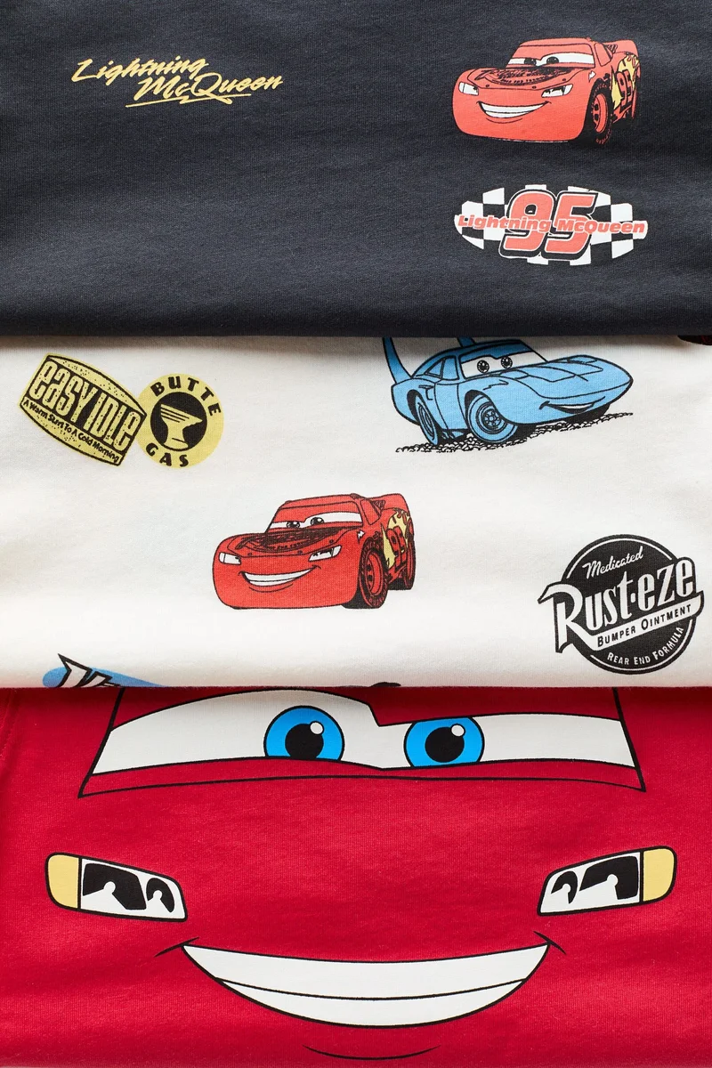 H&M 3-pack printed T-shirts