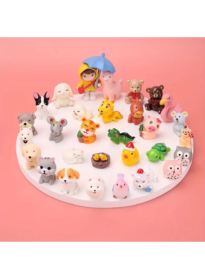 20 Mini Animal Figurines Desk Decorations Birthday Gifts Relax Rewards - Image 4