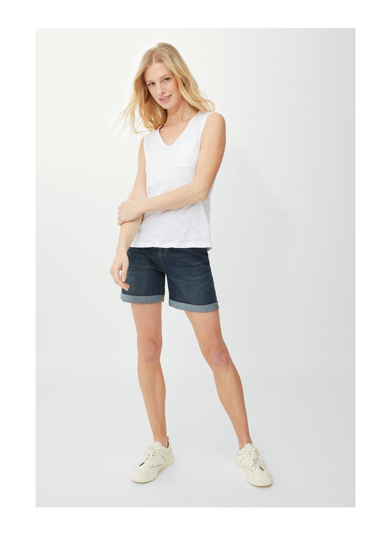 mantaray - Pocket V Neck Slub Vest - Image 1