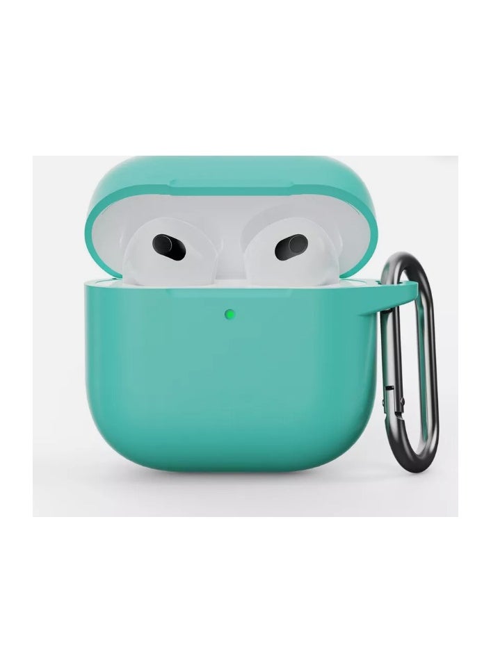 wexon Protective Shockproof Silicone Case Cover for Apple AirPods 4 Generation Aqua  - Image 1