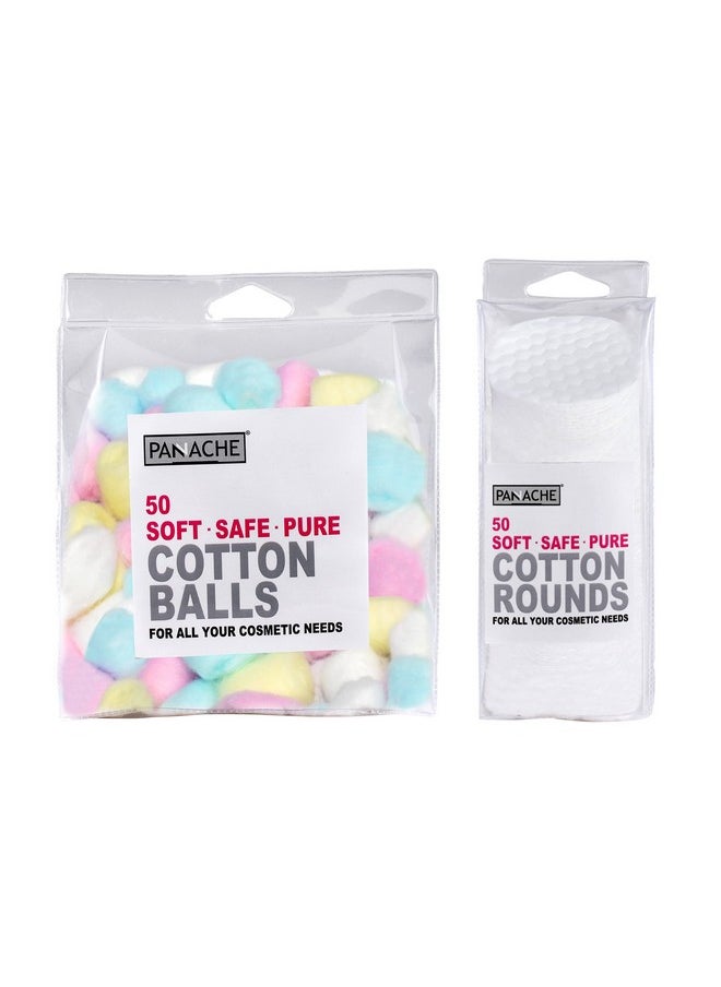 Panache Everyday Cotton Essentials (Cotton Balls And Cotton Rounds 50 Pieces Each)  - Image 3