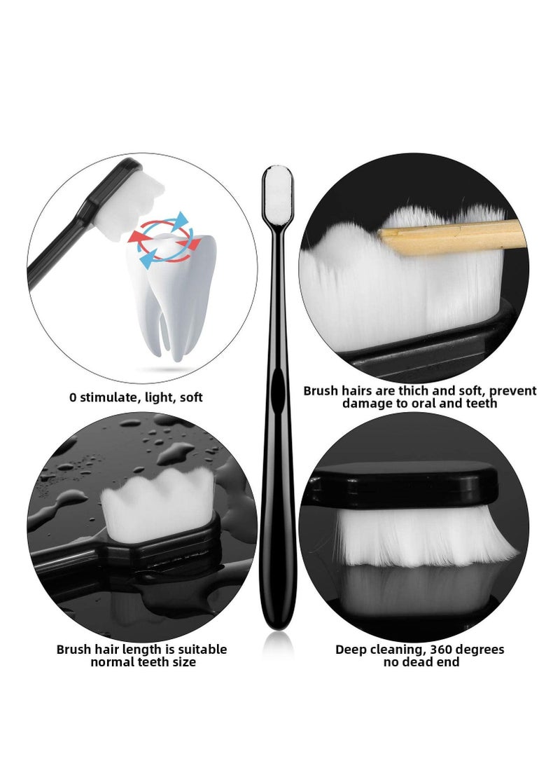 8 Pieces Soft Toothbrush Micro Nano Extra Soft Bristles Manual Soft Toothbrush with 20,000 Bristles for Teeth Oral Gum Recession Adults Kids Child - Image 5