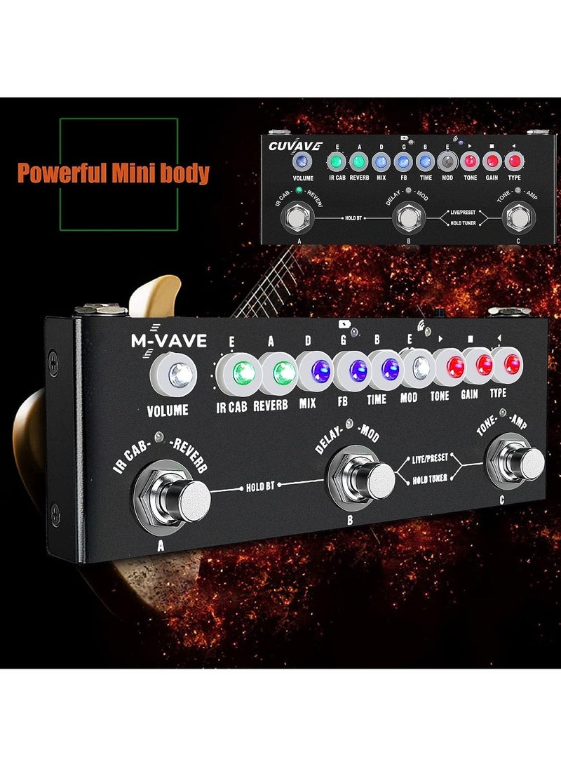 Generic - Multi Effects Guitar Pedal,Cube Baby Guitar Multi Effects Pedal Delay Chorus Phaser Reverb Effect Pedal - Image 1