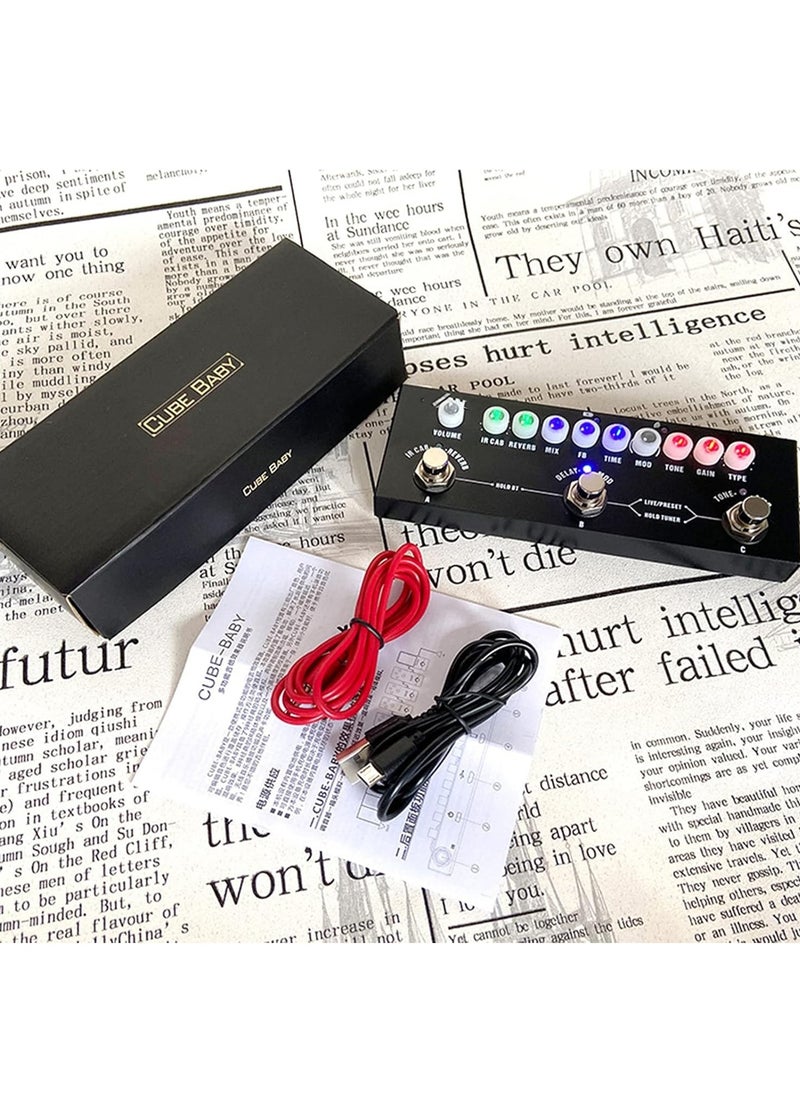 Generic - Multi Effects Guitar Pedal,Cube Baby Guitar Multi Effects Pedal Delay Chorus Phaser Reverb Effect Pedal - Image 1