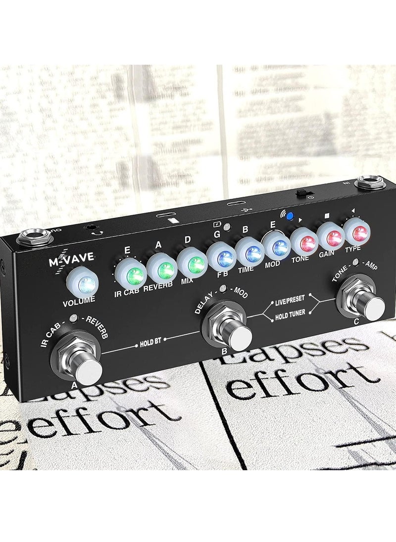 Generic - Multi Effects Guitar Pedal,Cube Baby Guitar Multi Effects Pedal Delay Chorus Phaser Reverb Effect Pedal - Image 1