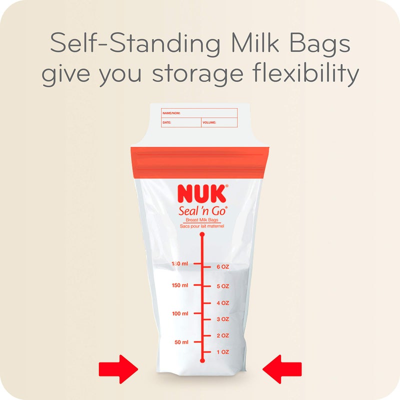 NUK Simply Natural Seal n' Go Breast Milk Bags - Image 3