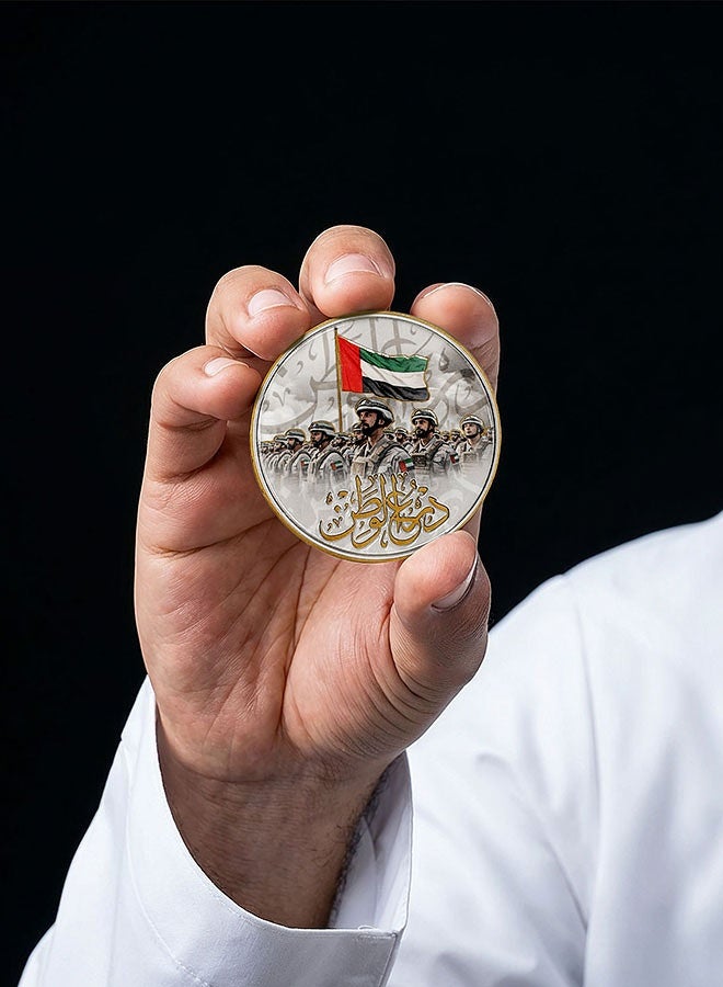 Rovatti Gold UAE Commemorative Coin with UAE Flag - Image 3