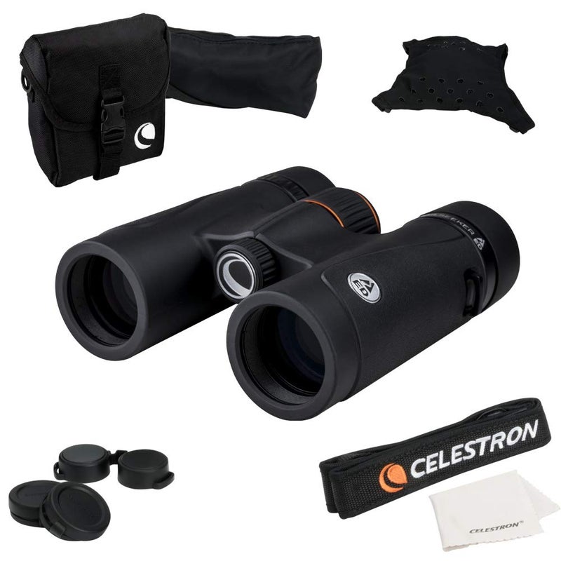 Celestron Celestron – TrailSeeker ED 10x32 Binoculars – Extra-Low Dispersion Glass – Perfect for Birdwatching and Outdoor Activities – Fully Broadband Multi-Coated Optics – BaK4 Roof Prism  - Image 1