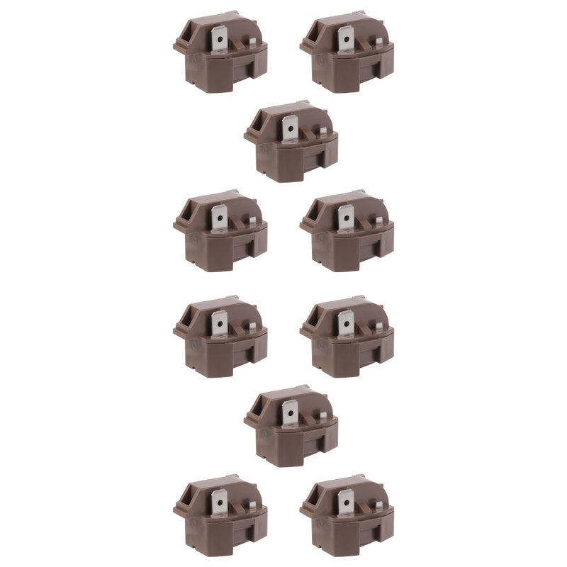 10 Pcs Pack Refrigerator Start Relay Module Brown Replacement Compatible With Amana Fridge Compressor Rv Freezer Internal Component Upgrade - Image 3