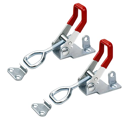 Tenalleys Tenalleys 2 PCS Heavy Duty Toggle Clamp Latch 4002 Adjustable Latch Hardware, 551Lbs Holding Capacity, Quick Release  - Image 1