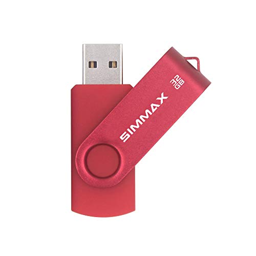 SIMMAX USB Flash Drives 5 Pack 32GB Memory Stick Swivel Design USB 2.0 Flash Drive Thumb Drive Zip Drives (32GB Blue Green Black Red Purple) - Image 5