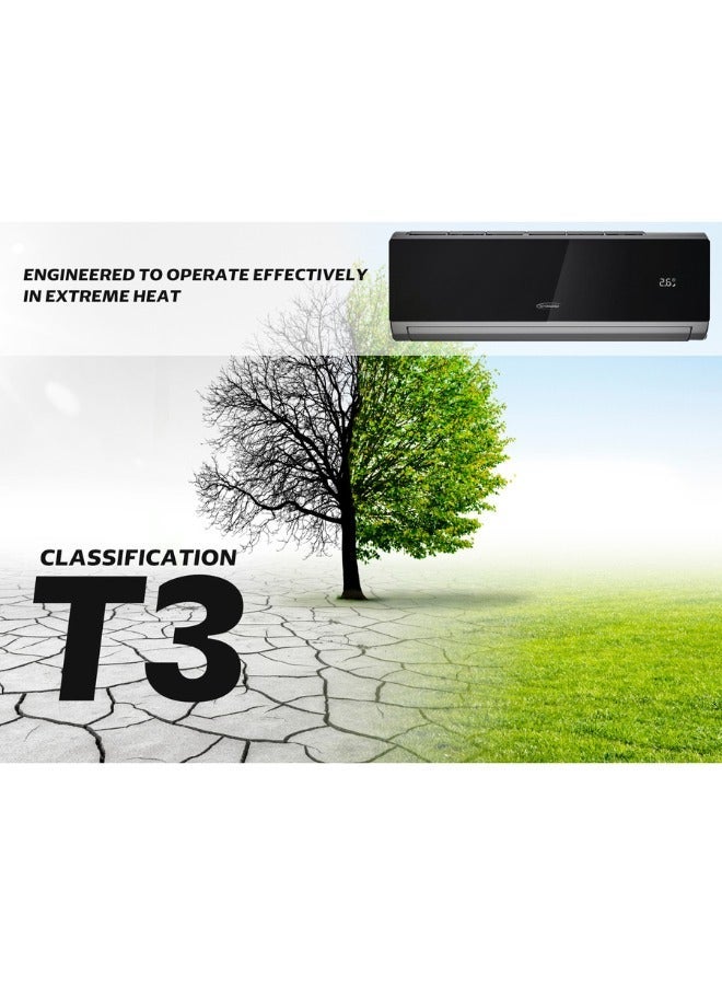 GeneralGold General Gold 2.5 Ton Air Conditioner, T3, Cool Only, Black Panel, WIFI Control, Energy-Efficient R410, Quiet Operation, with Pipe Kit, 2.5T Split AC Rotary System for Home, Office (2.5Ton) - Image 3
