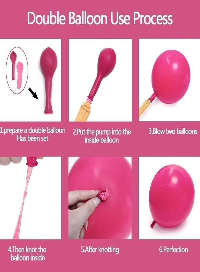 Pinbra قوس بالونات أزرق داكن ووردي، بالونات مزدوجة الحشو، بالونات زرقاء داكنة ووردية فاقعة، قوس بالونات وردية فاتحة وزرقاء، بالونات فضية معدنية، لتزيين حفلات أعياد الميلاد، حفلات الكشف عن جنس المولود، حفلات الذكرى السنوية، وحفلات استقبال المولود. - Image 4