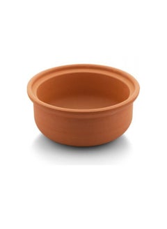 DANUBE HOME Terracotta Oven Non-Glazed Casserole with Lid Clay Pot For Cooking Large Pot Big Pots For Cooking Handmade Cookware Cooking Pot With Lid Terracotta Pot  Brown Clay Pots For Cooking - Brown - 20x9 cm  - Image 2