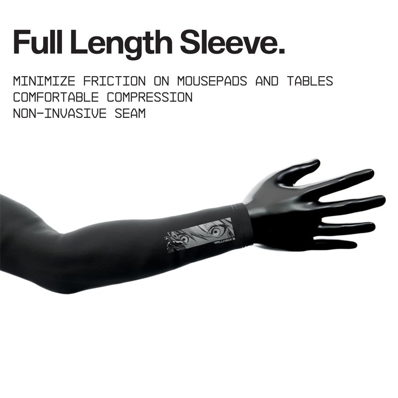 Wallhack Gaming Arm Sleeve | Frenzy Sora | Esports Sleeve for Arm, Black - Small | Medium - Image 3