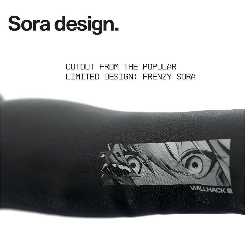 Wallhack Gaming Arm Sleeve | Frenzy Sora | Esports Sleeve for Arm, Black - Small | Medium - Image 5