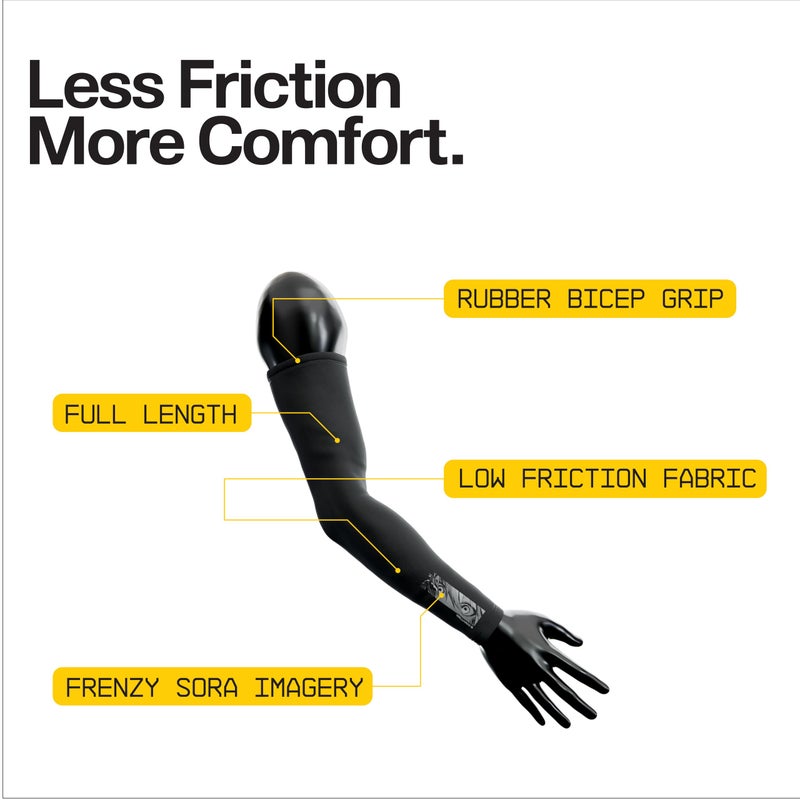 Wallhack Gaming Arm Sleeve | Frenzy Sora | Esports Sleeve for Arm, Black - Small | Medium - Image 2