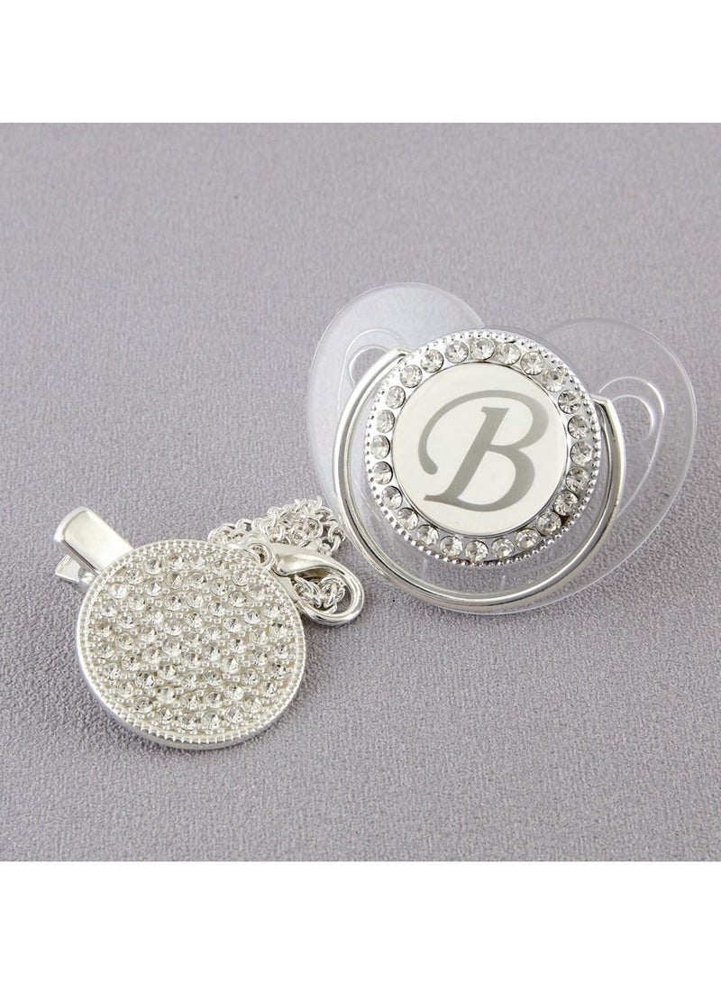 Alphabet Pacifier With Pacifier Clip
