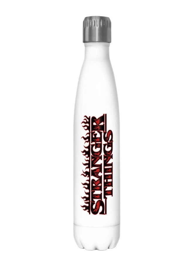 Netflix Stranger Things Stranger Flame Logo 17 oz Stainless Steel Bottle, Multicolor - Image 1