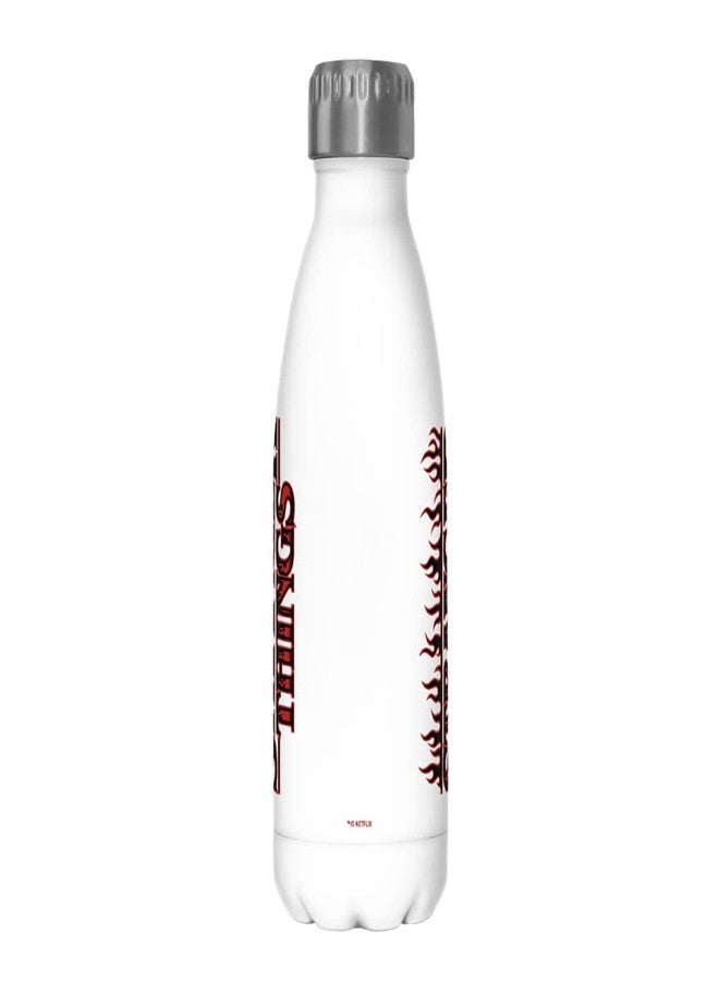 Netflix Stranger Things Stranger Flame Logo 17 oz Stainless Steel Bottle, Multicolor - Image 2