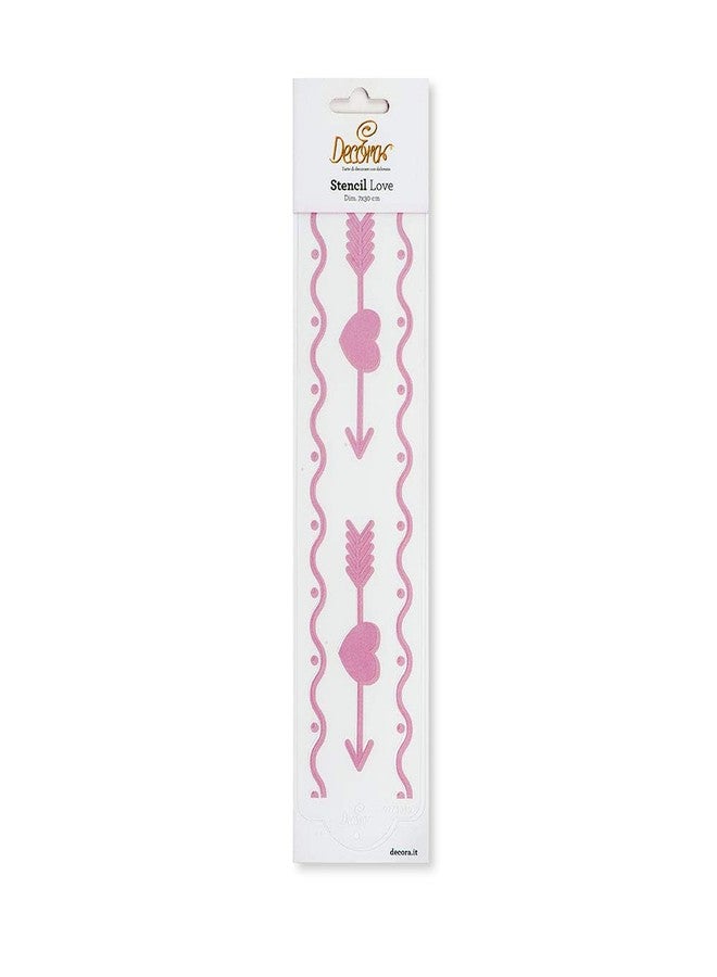 DECORA Stencil Love, 32.5 x 8 x 0.3 cm - Image 3
