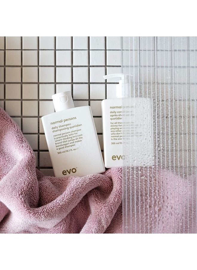 EVO Normal Persons Daily Care Shampoo - Deeply Cleanses, Removes Product Build-Up & Strengthens All Hair Types - Travel Size, 30ml / 1.01fl.oz  - Image 5