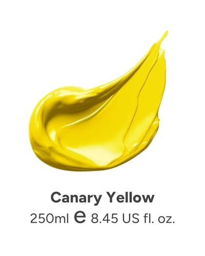 JusArt Acrylic Paint Canary Yellow Tubes 250ml 845 oz Non Toxic Craft Paint No Fading Rich Pigment for Canvas Painting Wood Fabric Clay Stone Ceramics Art Supplies for Artists Adults - Image 3