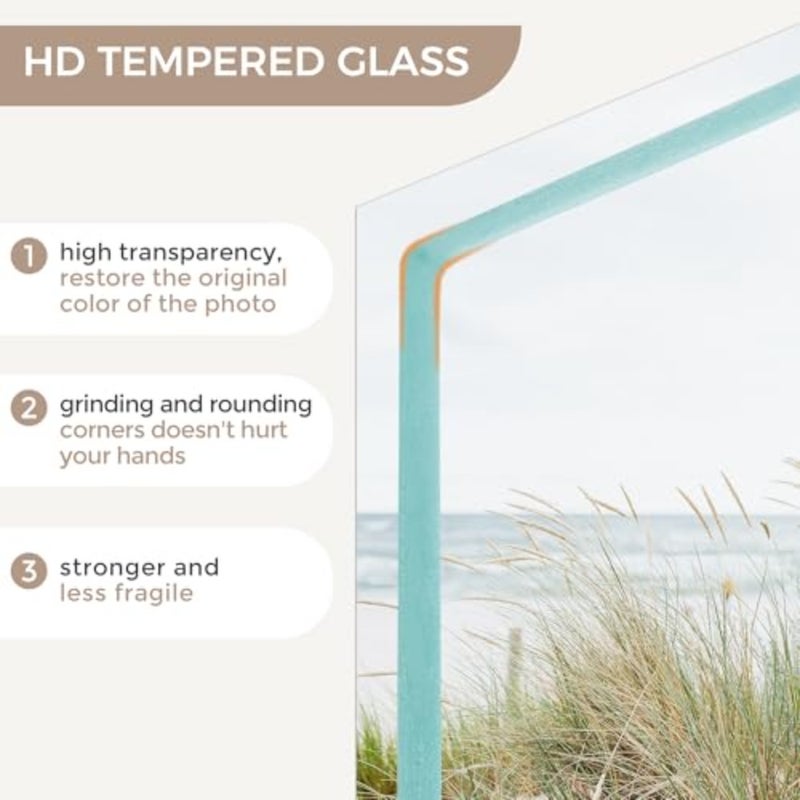 Picture Frame Solid Wood Picture Frame Poster Frame With Mat For Tempered Glass And Hanging Hardware Included Photo Frame,1 Pack - Image 4