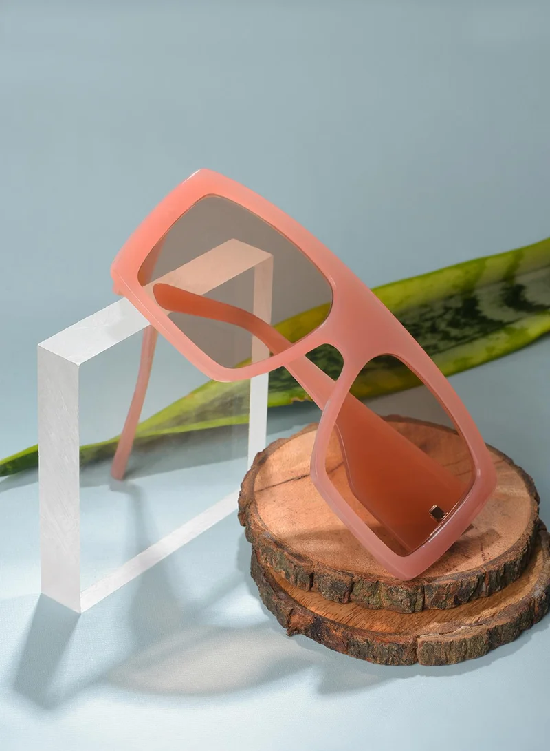 Haute Sauce Orange Lens Orange Oversized Sunglasses