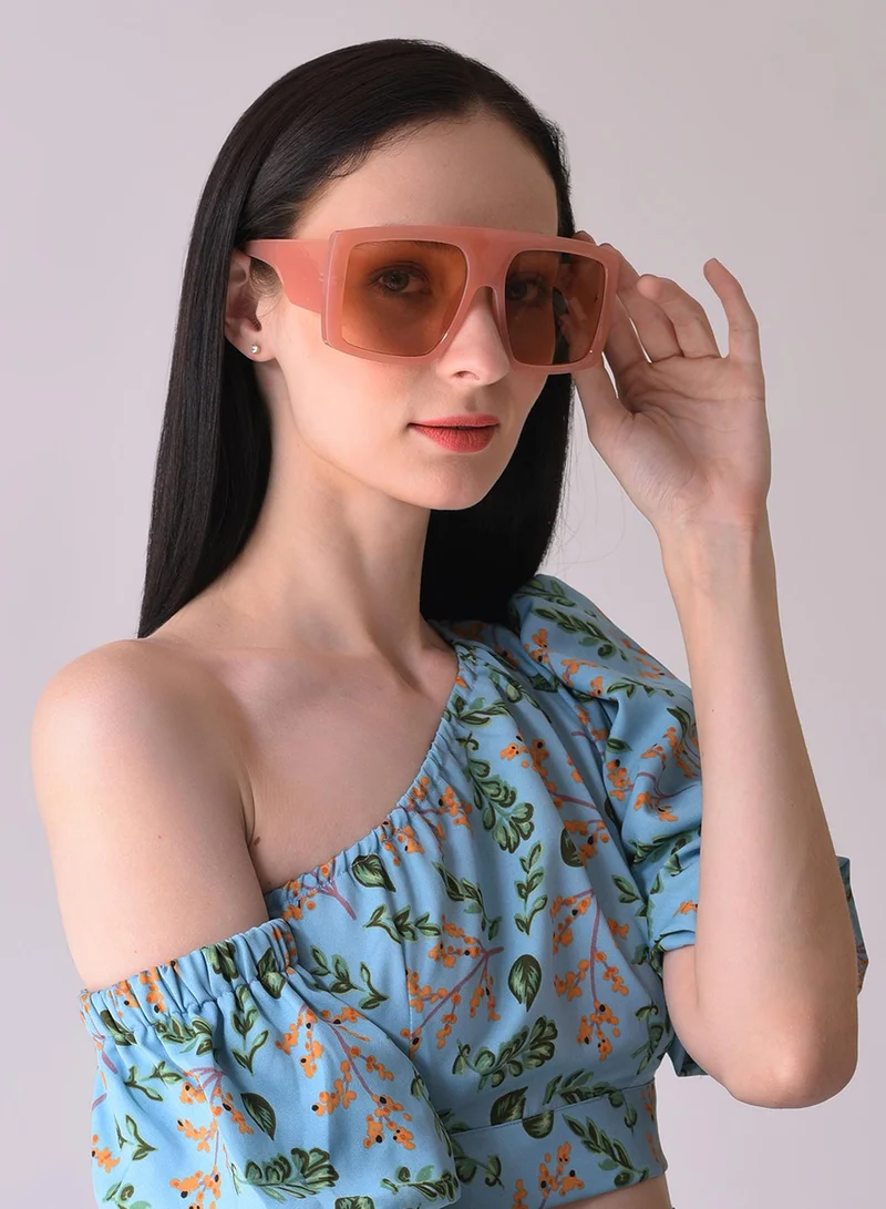 Haute Sauce Orange Lens Orange Oversized Sunglasses