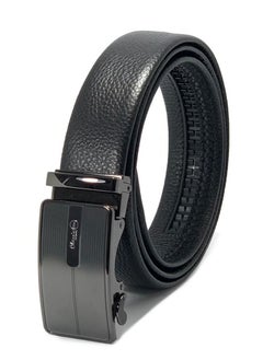 Classic Milano Classic Milano Men’s Leather Belt | Genuine Leather Formal Belt for men with Automatic Buckle | Men's Belt with Elegant Gift Box | Ratchet Dress Belts for Men  - Image 2