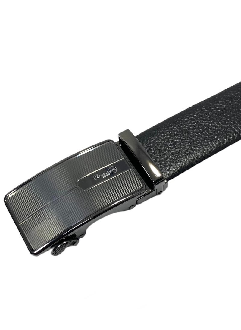 Classic Milano - Classic Milano Men’s Leather Belt | Genuine Leather Formal Belt for men with Automatic Buckle | Men's Belt with Elegant Gift Box | Ratchet Dress Belts for Men - Image 1