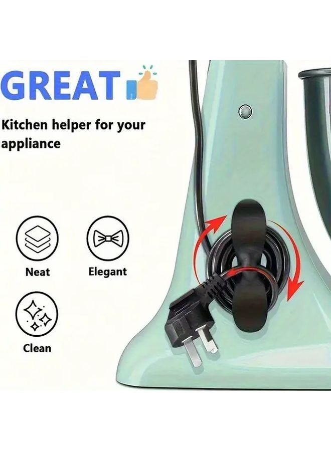 White Power Cord Organizer Wall Mounted Cable Management Kit - Image 4