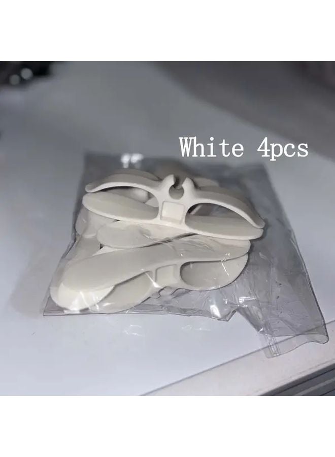 White Power Cord Organizer Wall Mounted Cable Management Kit - Image 1