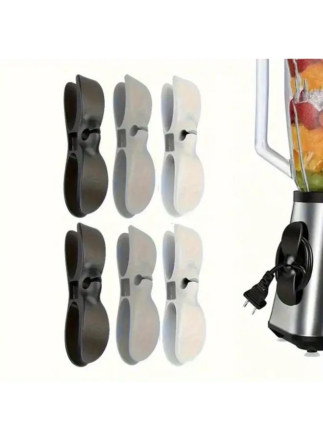 White Power Cord Organizer Wall Mounted Cable Management Kit - Image 2