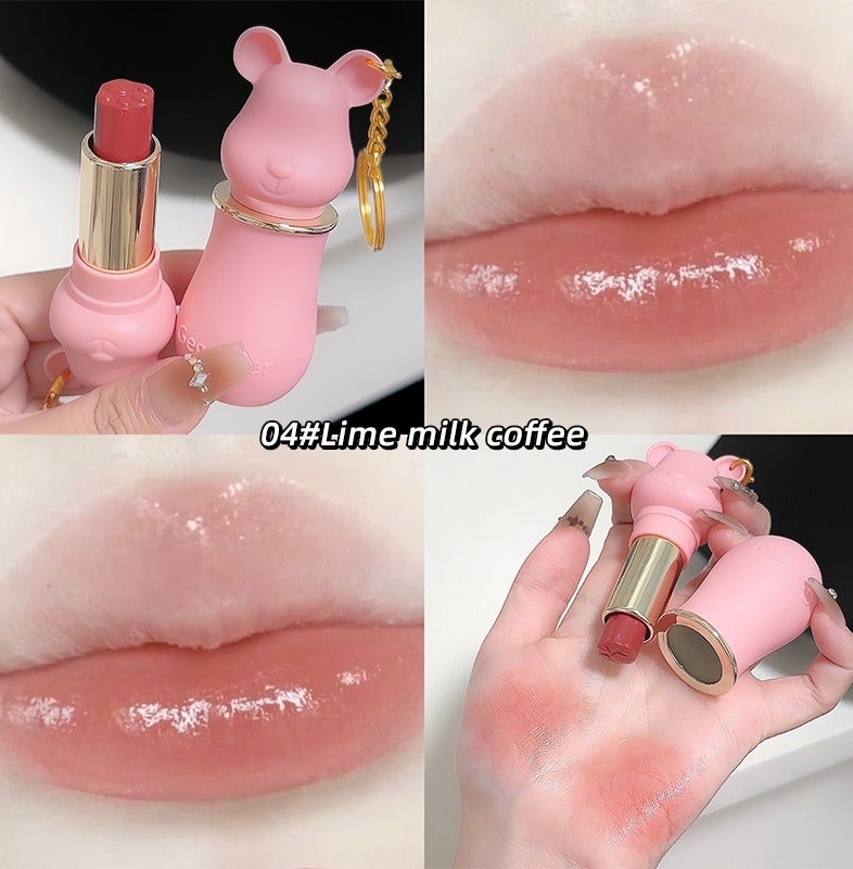 Gege bear Lip Balm Tinted Hydrating Lip Balm Stick Glossy Moisturizing Lipstick for Dry Lips Natural Glow Long Lasting Lip Care for Women 04 Lime Milk Coffee - Image 4