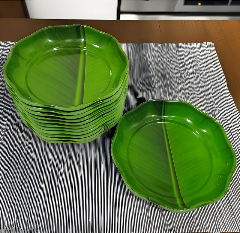 BHOJANWARE Set of 12 Melamine Round Small Snacks Quarter Plates - Perfect Addition to Your Kitchen Utensils and Plates Collection (Size: 6 Inch /15 Cm) - Image 4