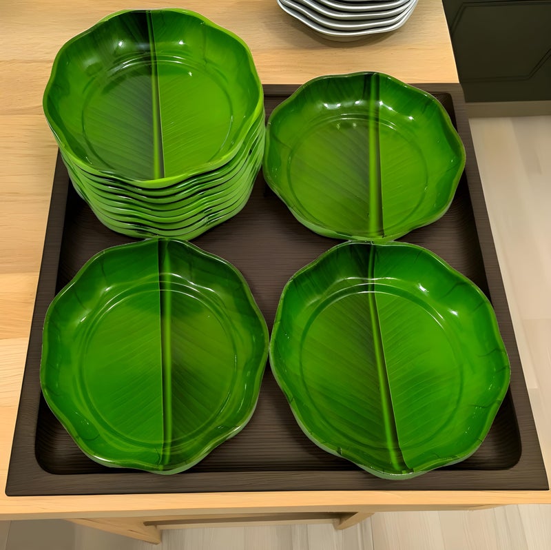 BHOJANWARE Set of 12 Melamine Round Small Snacks Quarter Plates - Perfect Addition to Your Kitchen Utensils and Plates Collection (Size: 6 Inch /15 Cm) - Image 5