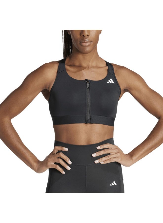 Adidas powerreact training medium support zip women bra - Image 1